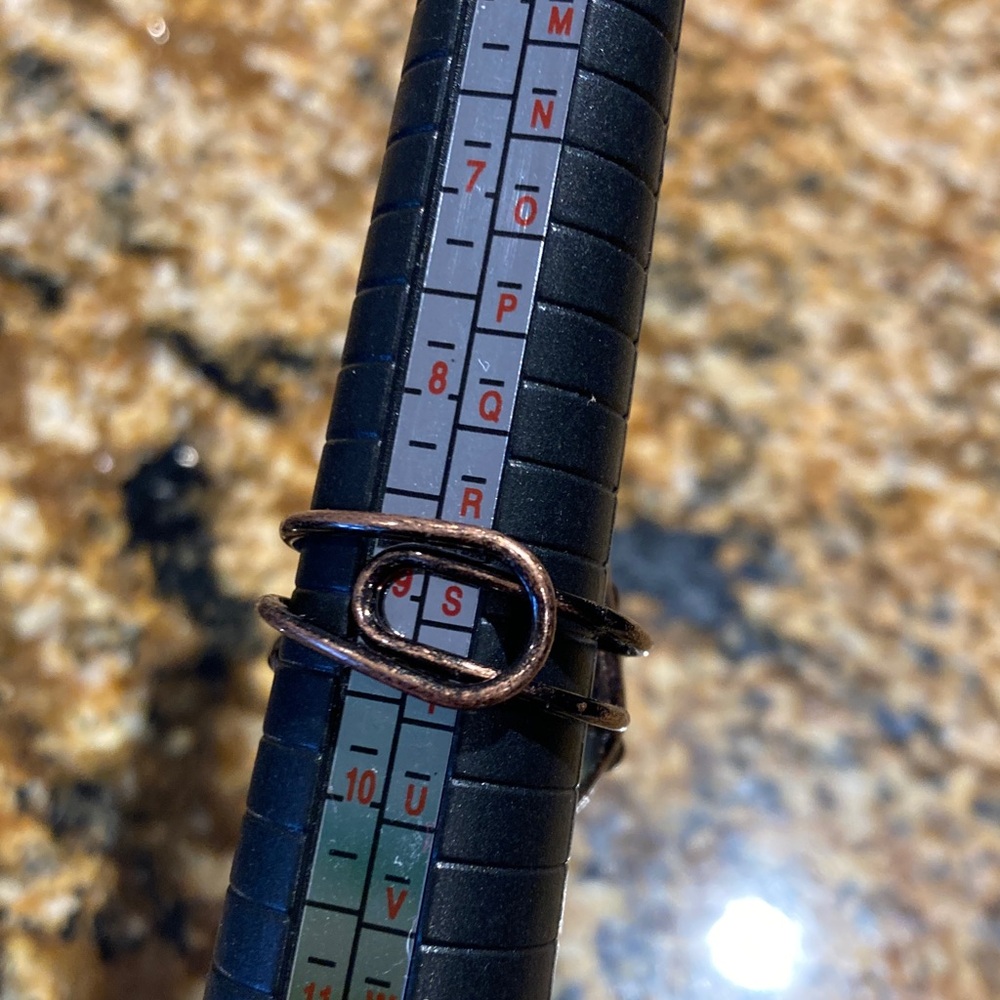 Labradorite Copper Adjustable Ring Statement Os R… - image 3